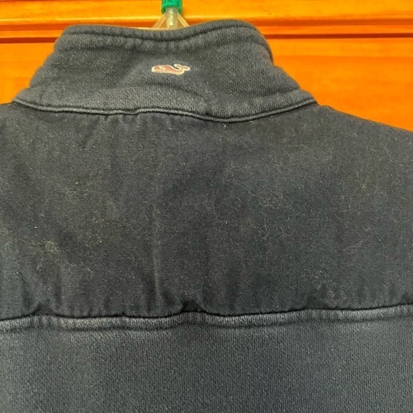Vineyard Vines Navy 1/4 Zip Pullover Sweatshirt Women's Small - Picture 5 of 6